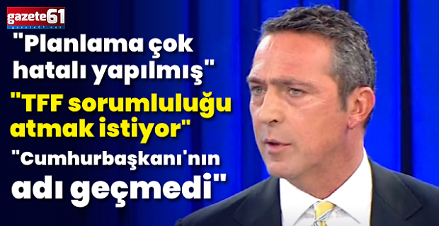 Ali Koç Krizin Perde Arkasını Anlattı