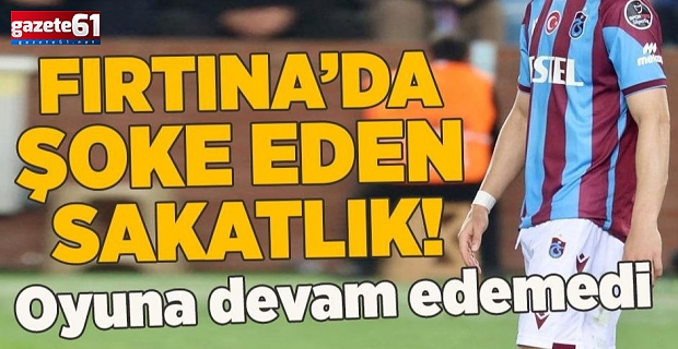 Trabzonspor'da Hüseyin Türkmen sakatlandı!