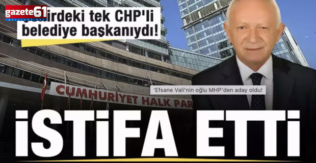 Trabzon’da CHP’de kriz yaşanıyor! Belediye Başkanı istifa ederek hile yapıldığını açıkladı