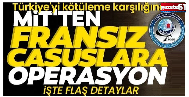 MİT’ten Fransız casuslarına operasyon!