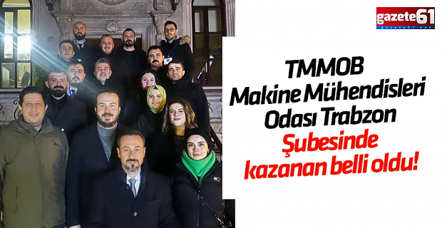 TMMOB Makine Mühendisleri Odası Trabzon Şubesinde kazanan belli oldu!