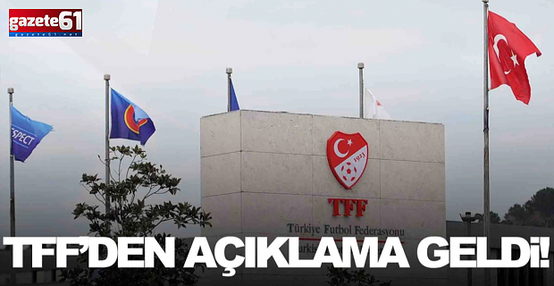 TFF'den son dakika açıklaması! "Cezai yaptırımlar..."