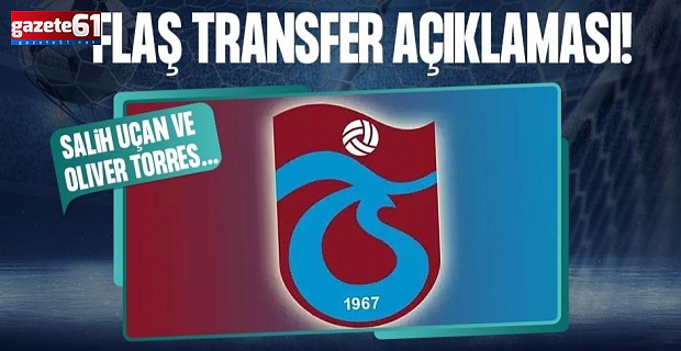 Trabzonspor'dan 2 futbolcu için açıklama geldi