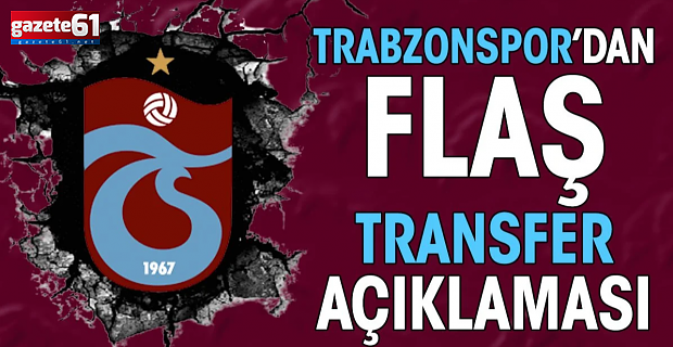 Trabzonspor'dan Flaş Açıklama