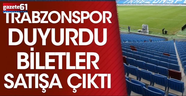 Trabzonspor’un Fatih Karagümrük maçı bilet fiyatları belli oldu