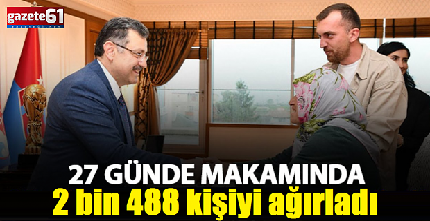 Makamında 27 günde 2 bin 488 kişi ağırladı