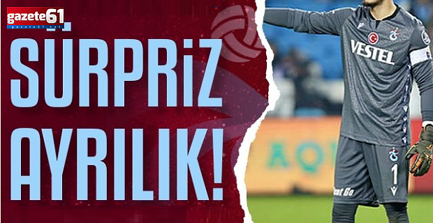 Trabzonspor'da sürpriz ayrılık!
