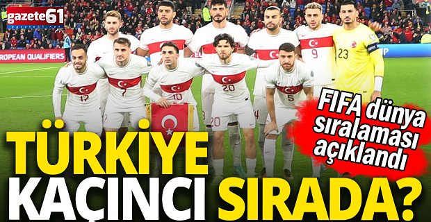 FIFA dünya sıralaması açıklandı! A Milli Takım'ın yeri belli oldu...