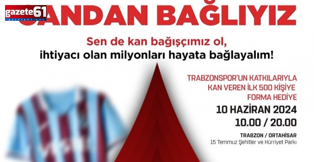 Trabzonspor'dan anlamlı destek!