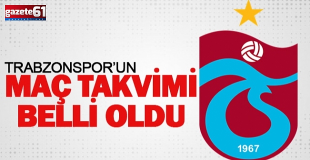Trabzonspor'un hazırlık maçları belli oldu
