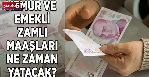 Memur ve emekliler yeni maaşlarını bekliyor!