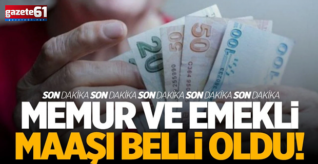 Memur ve emeklilerin temmuz maaş zammı belli oldu