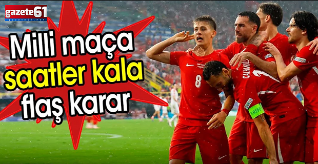 Hollanda-Türkiye maçı öncesi Almanlar'dan flaş karar!