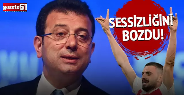 Sessizliğini bozdu!