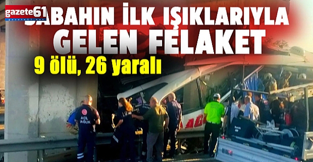 Ankara'da feci trafik kazası! Otobüs köprüye saplandı