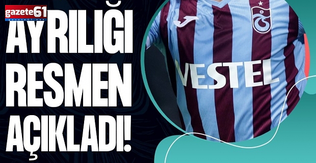 Trabzonspor'da bir ayrılık daha...