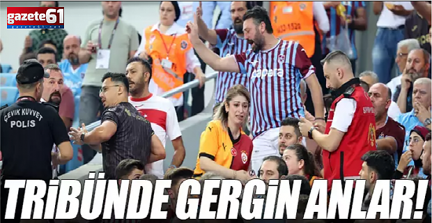 ​​​​​​​Trabzonspor - Rapid Wien Maçı Sırasında Tribünde Gergin Anlar!