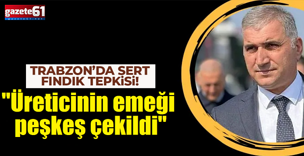Üreticinin emeği peşkeş çekildi!
