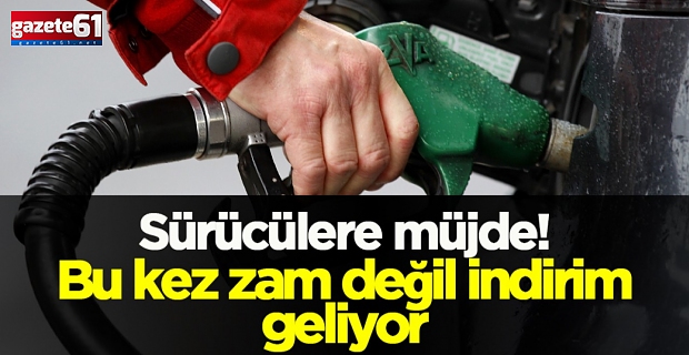 Sürücülere müjde! Akaryakıta indirim geliyor