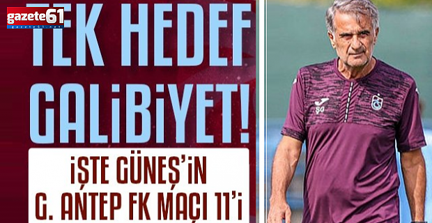 Trabzonspor'da tek hedef galibiyet! İşte