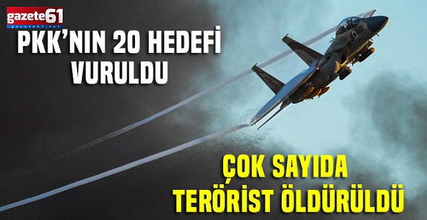 TSK’dan nokta operasyon! 20 hedef vuruldu