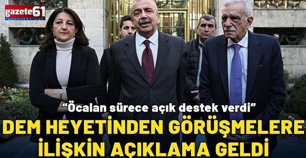 DEM Parti'den İmralı Açıklaması