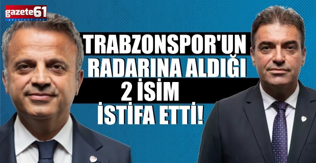 Trabzonspor iki ismin istifasını aldı!