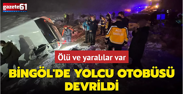 Yolcu otobüsü devrildi! Ölü ve yaralılar var
