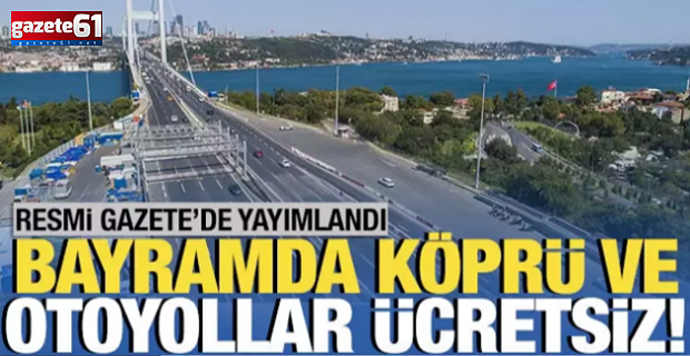 Bayramda Ücretsiz Ulaşım Müjdesi…