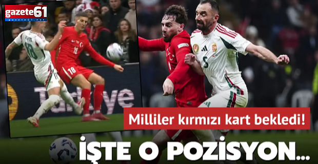 Milliler kırmızı kart bekledi! İşte o pozisyon...