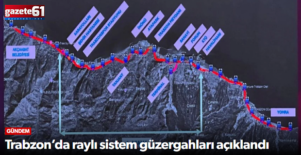 Trabzon’da raylı sistem güzergahları açıklandı
