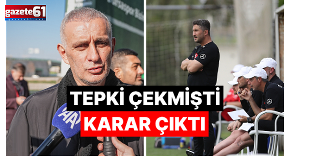 TFF'den Sabri Sarıoğlu için karar!