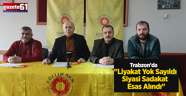 Trabzon'da Proje Okullarındaki Atamalara Tepki