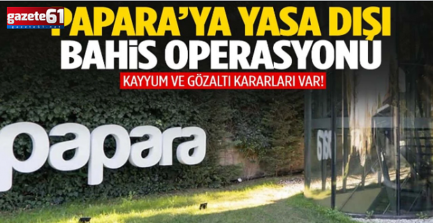 Yasa dışı bahis operasyonu...