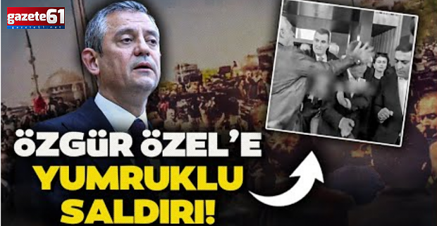 CHP lideri Özgür Özel'e cenaze çıkışı saldırı!