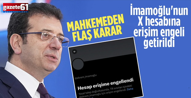 Ekrem İmamoğlu'na şok! Türkiye'de erişime engellendi...