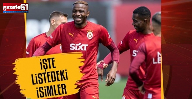 Galatasaray'ın Ziraat Türkiye Kupası finali kamp kadrosu belli oldu