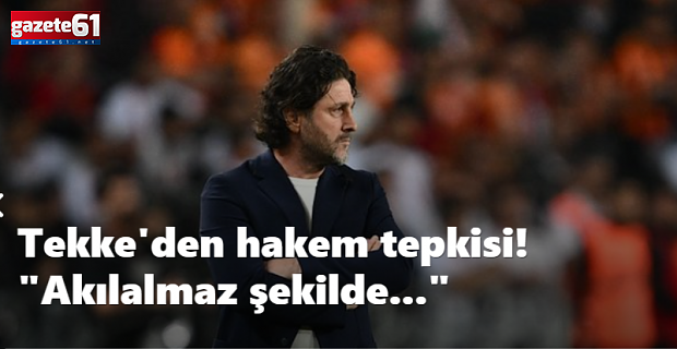 Hakemi Suçladı!