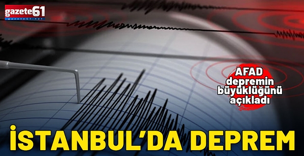 İstanbul'da hissedilen bir deprem oldu!