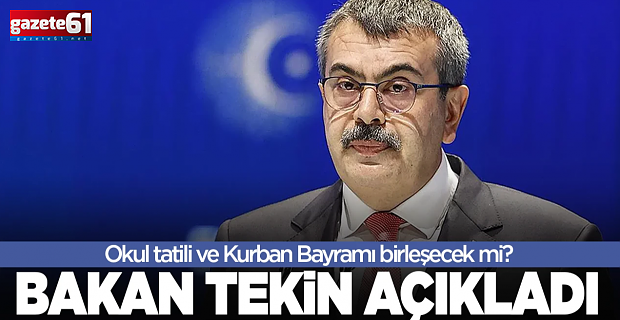 Okul tatili ile Kurban Bayramı birleşecek mi?