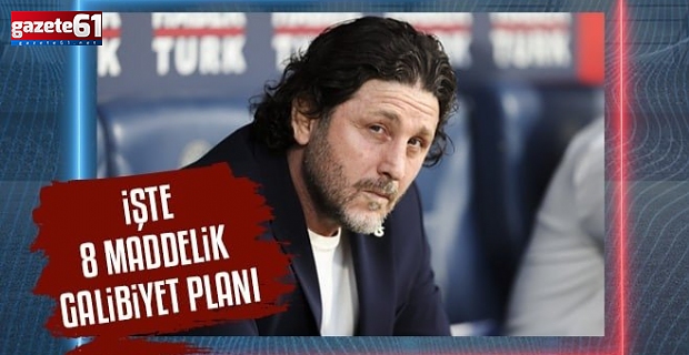 Trabzonspor Galatasaray derbisine kilitlendi! İşte 8 maddelik galibiyet planı