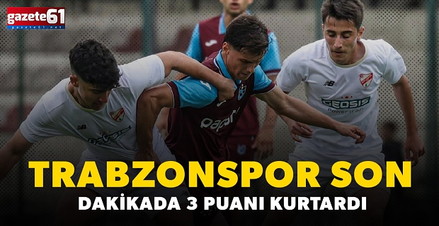 Trabzonspor son dakikada 3 puanı kurtardı