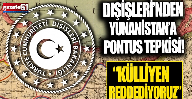 Yunanistan'a "Pontus" tepkisi: