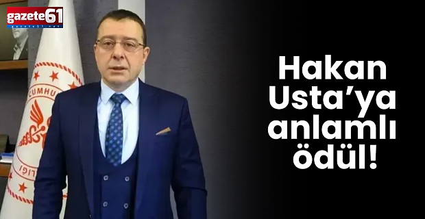 Hakan Usta’ya anlamlı ödül!
