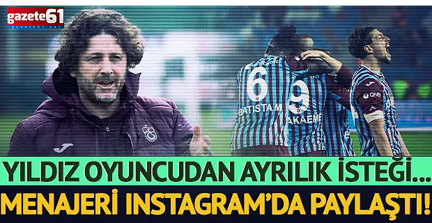 Oyuncu ayrılık isteğini açıkladı! Menajerinden kritik paylaşım...