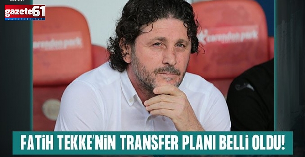 Trabzonspor'dan hücuma 3 hamle birden! Tekke'nin sistemine uygun...
