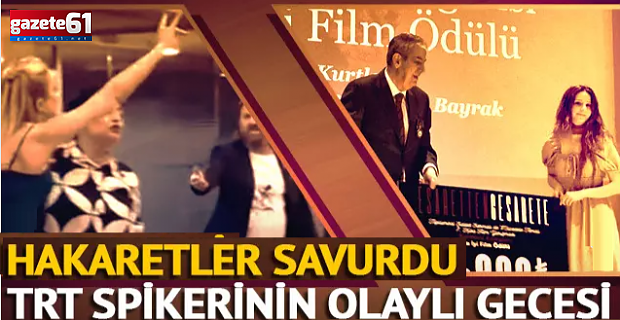 TRT spikerinin olaylı gecesi!
