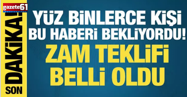 TÜRK-İŞ zam teklifini sundu
