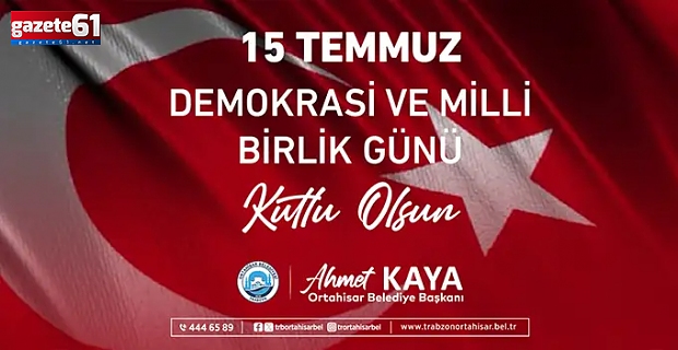 15 TEMMUZ DEMOKRASİ VE MİLLİ BİRLİK GÜNÜ