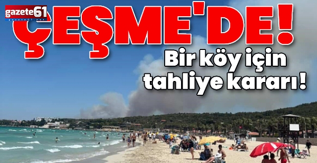 Alevler bu kez Çeşme'de! Yazlıkların olduğu alanda alarm!